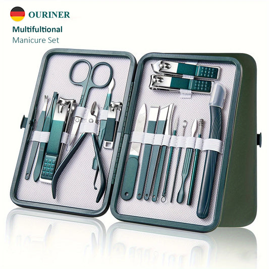 Professionelle 7/10/12/18 Stück Nagelpflege Kit Edelstahl Maniküre & Pediküre Set Nagelknipser Set mit Reisetasche