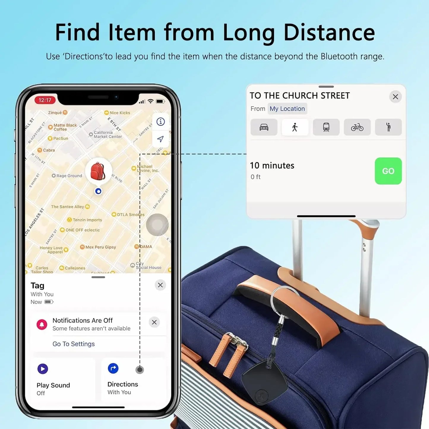 Mini Smart GPS Tracker Tracking Device Find My Locator Anti Lost für iPhone IOS Key Wallet Pet Gepäck Auto MIF Bluetooth Finder